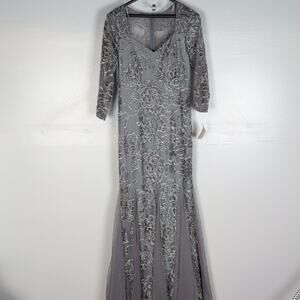 Alex Evenings NWT Floral Lace Mermaid Gown